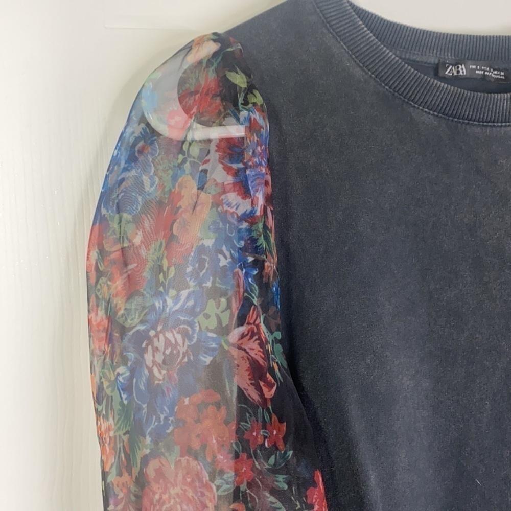 Zara- Contrasting Organza Dress Size Small - Picture 7 of 10